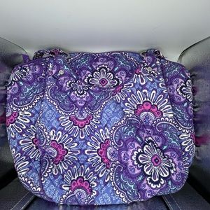 Purple Vera Bradley tote, retired pattern